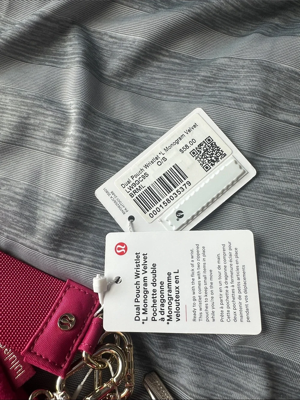 Lululemon Dual Pouch Berry Rumble NWT
